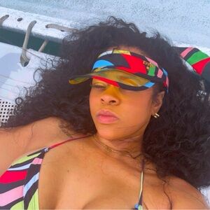 Emilio Pucci Silk Visor